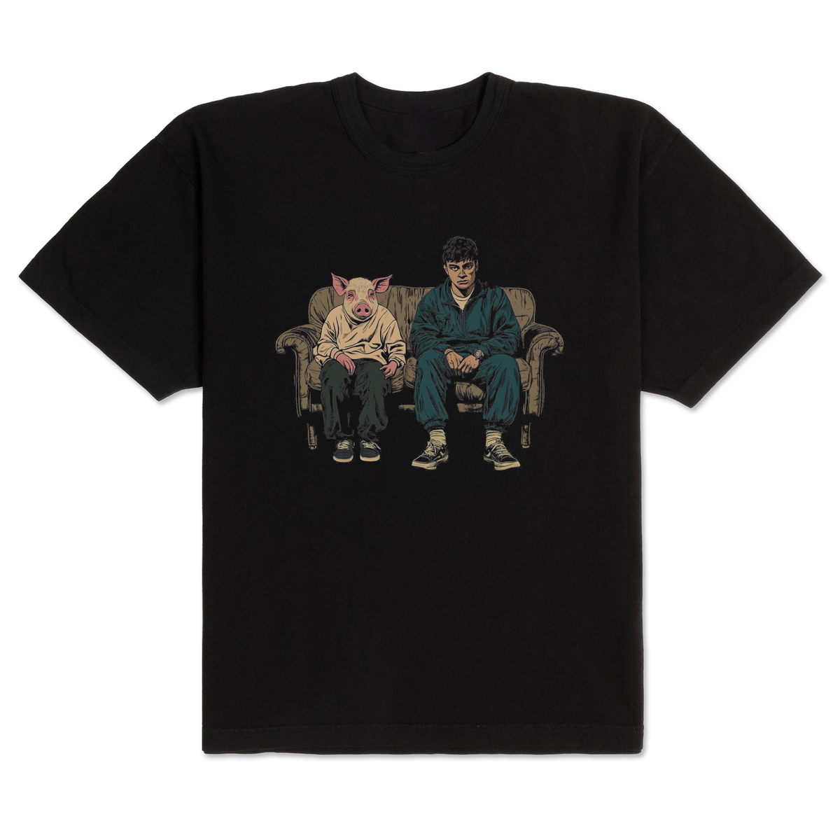Ren Couch and Pig Tee