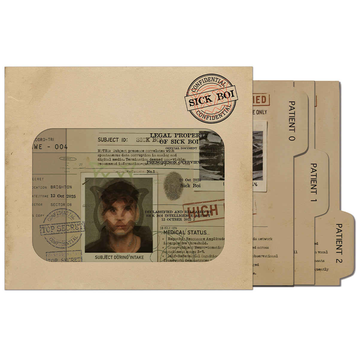 Deluxe edition Sick Boi CD by Ren showing the album cover and colorful sleeve design.