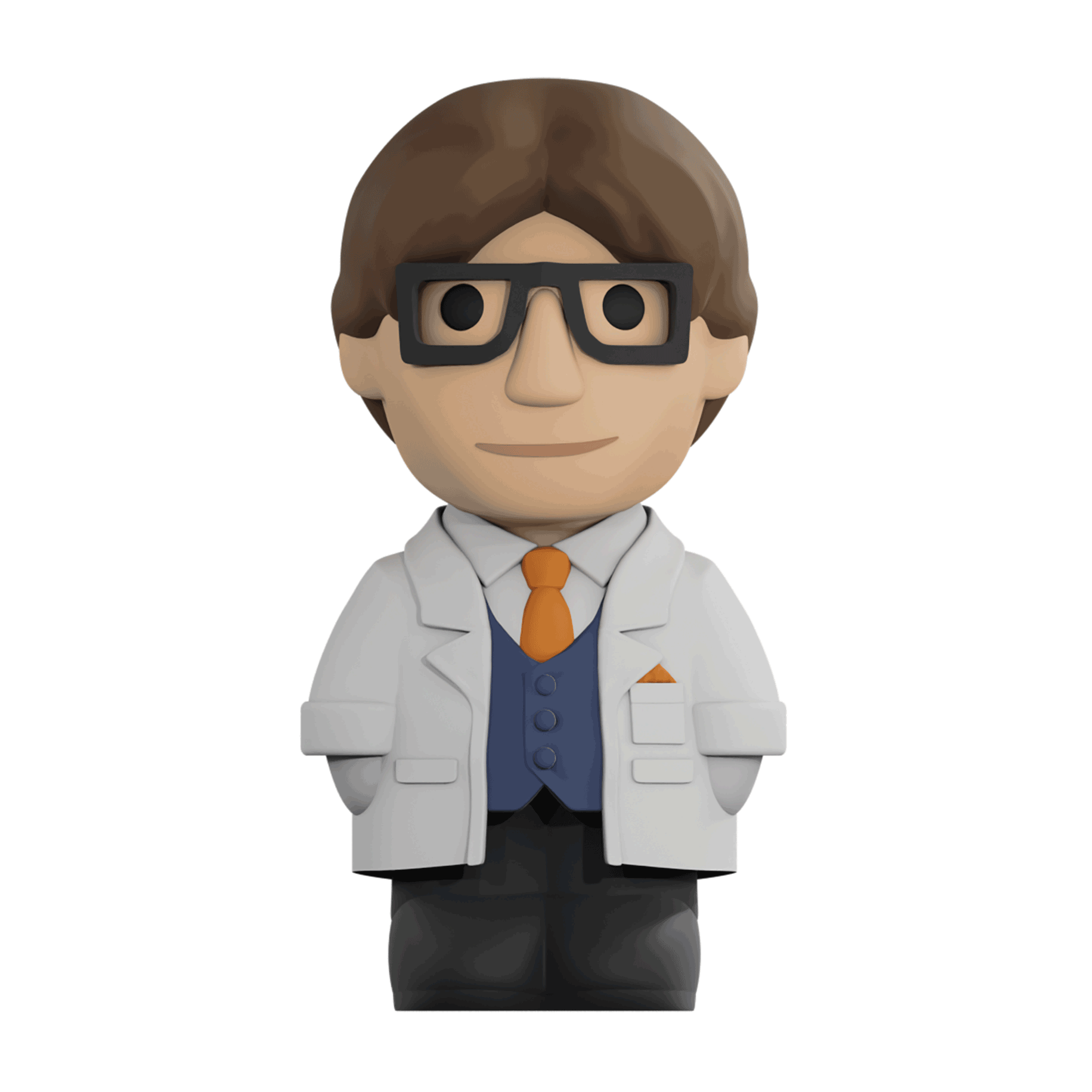 Ren Professor Percy Pryce figurine, a detailed collectible figurine depicting a distinguished doctor in professional attire.