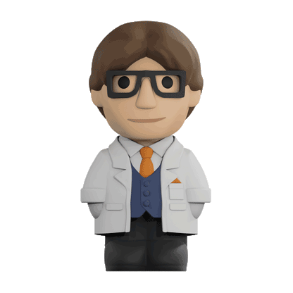 Ren Professor Percy Pryce figurine, a detailed collectible figurine depicting a distinguished doctor in professional attire.