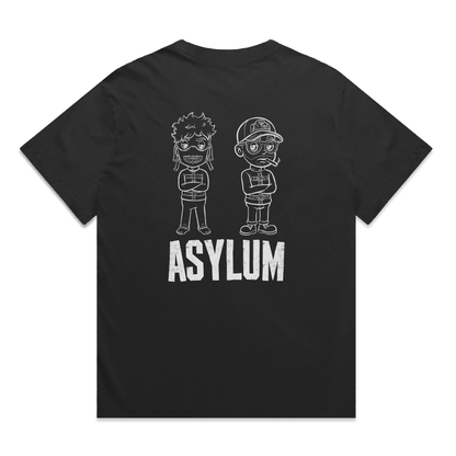 Ren Asylum T-Shirt with inpatient design, back view showcasing bold graphic print on casual cotton tee.