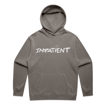 Ren Asylum Hoodie front view, a casual black hoody with bold graphic design and comfortable fit, ideal for everyday wear.