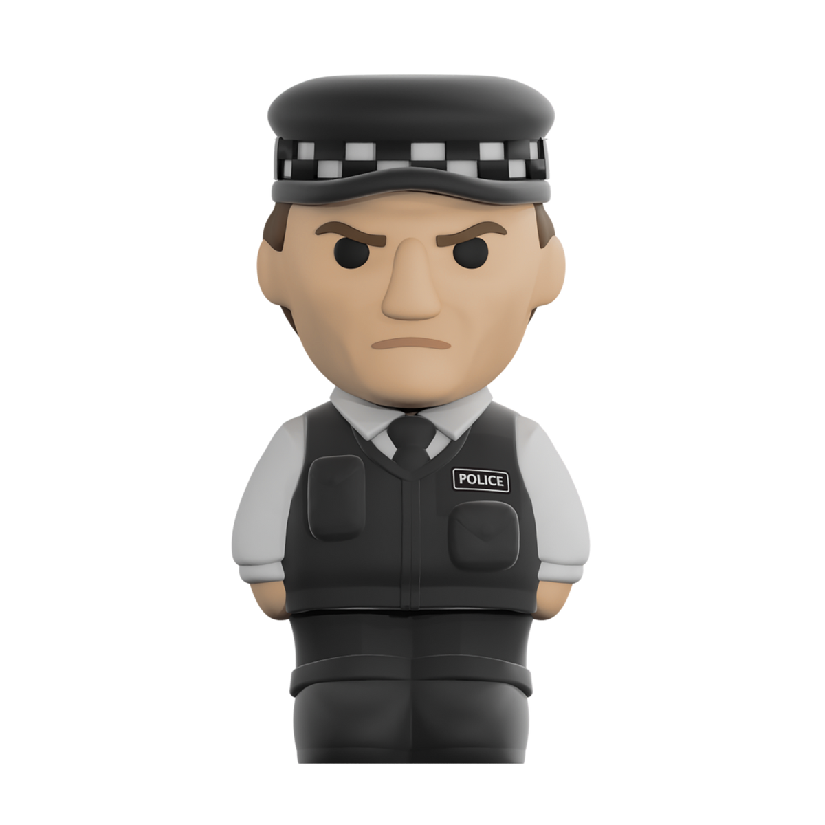 Ren Policeman Richard figurine displaying a detailed police officer in uniform, perfect for collectible display.