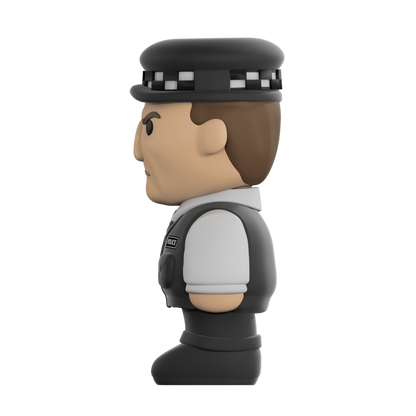 Ren Policeman Richard figurine, detailed collectible statue of a police officer in uniform, perfect for display or collection.