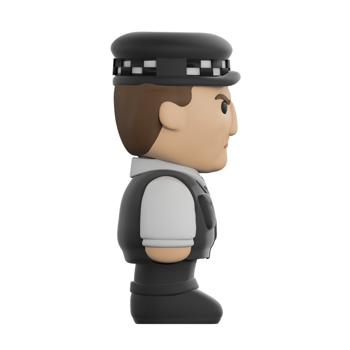 Ren Policeman Richard figurine, detailed collectible figure of a police officer in uniform, standing with a friendly expression.