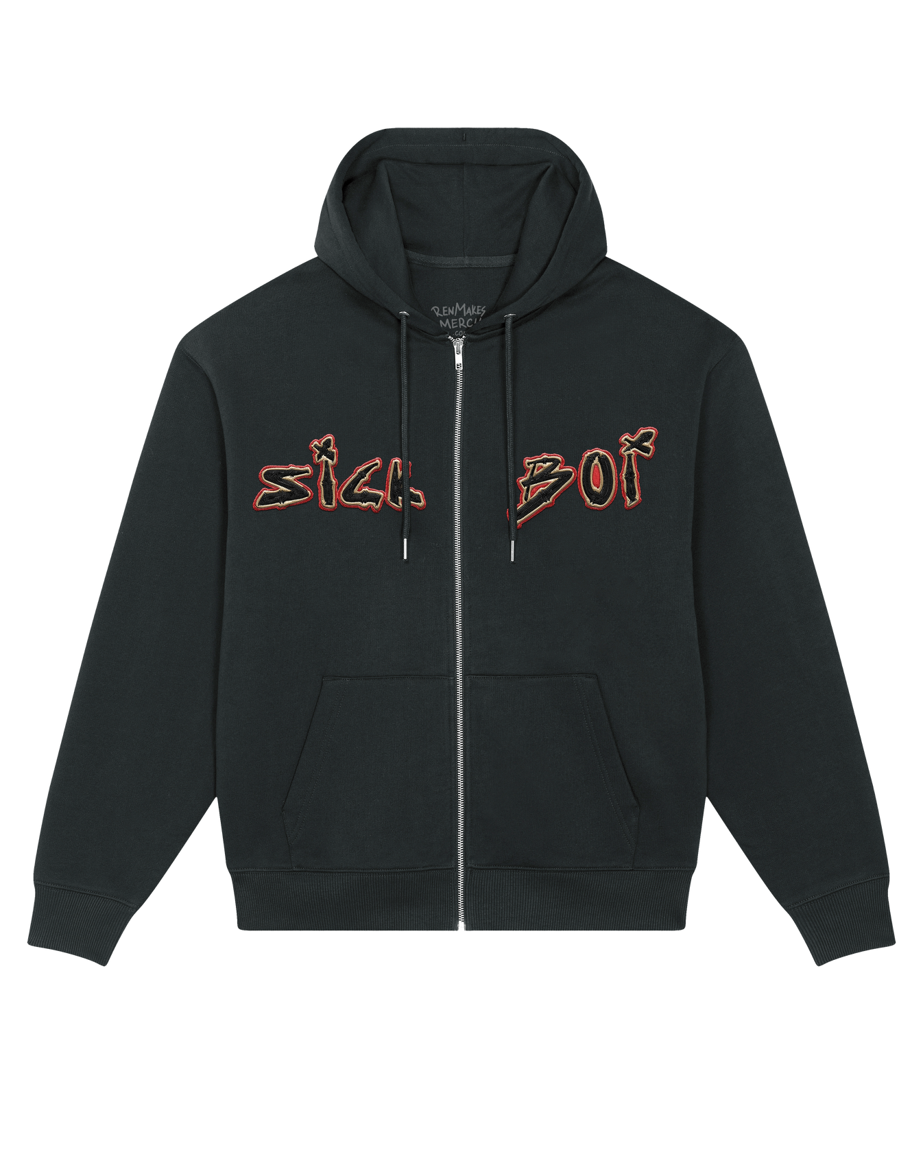 SICK BOI EMBROIDERED ZIP UP HOODIE – Official Ren Merch