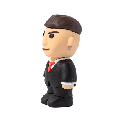 Gold-colored Money Game 3 Jimmy figurine by Ren, limited first edition collectible with detailed design and vibrant finish.