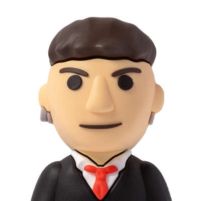 Limited edition Money Game 3 Jimmy figurine by Ren, featuring a detailed gold-colored collectible figure.