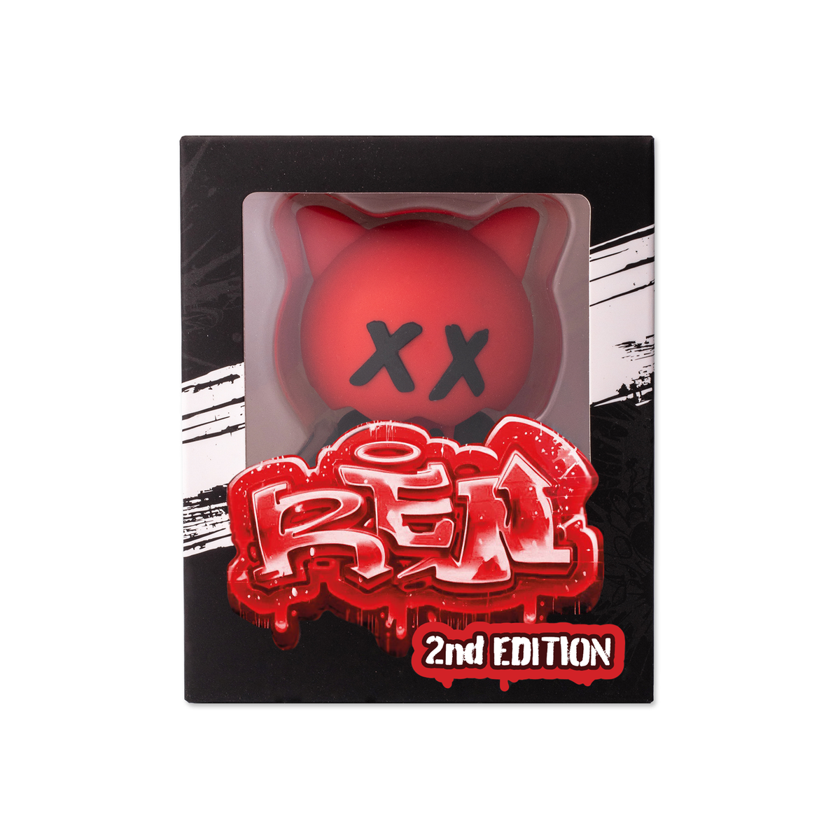 Red Sick Boi OG figurine by Ren, second edition, showcasing detailed design and vibrant colors, perfect for collectible display.