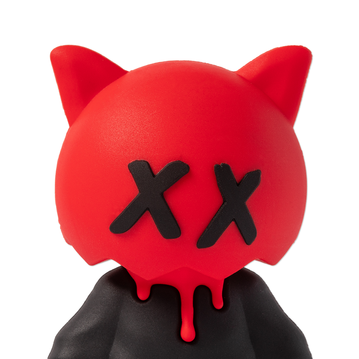 Red Sick Boi figurine by Ren, detailed artistically crafted collectible figure with expressive features and vibrant colors.