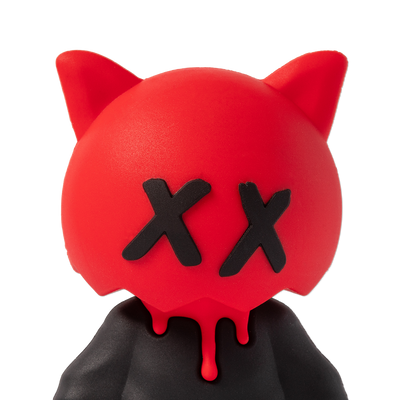 Red Sick Boi figurine by Ren, detailed collectible toy with expressive features and vibrant design, perfect for display.