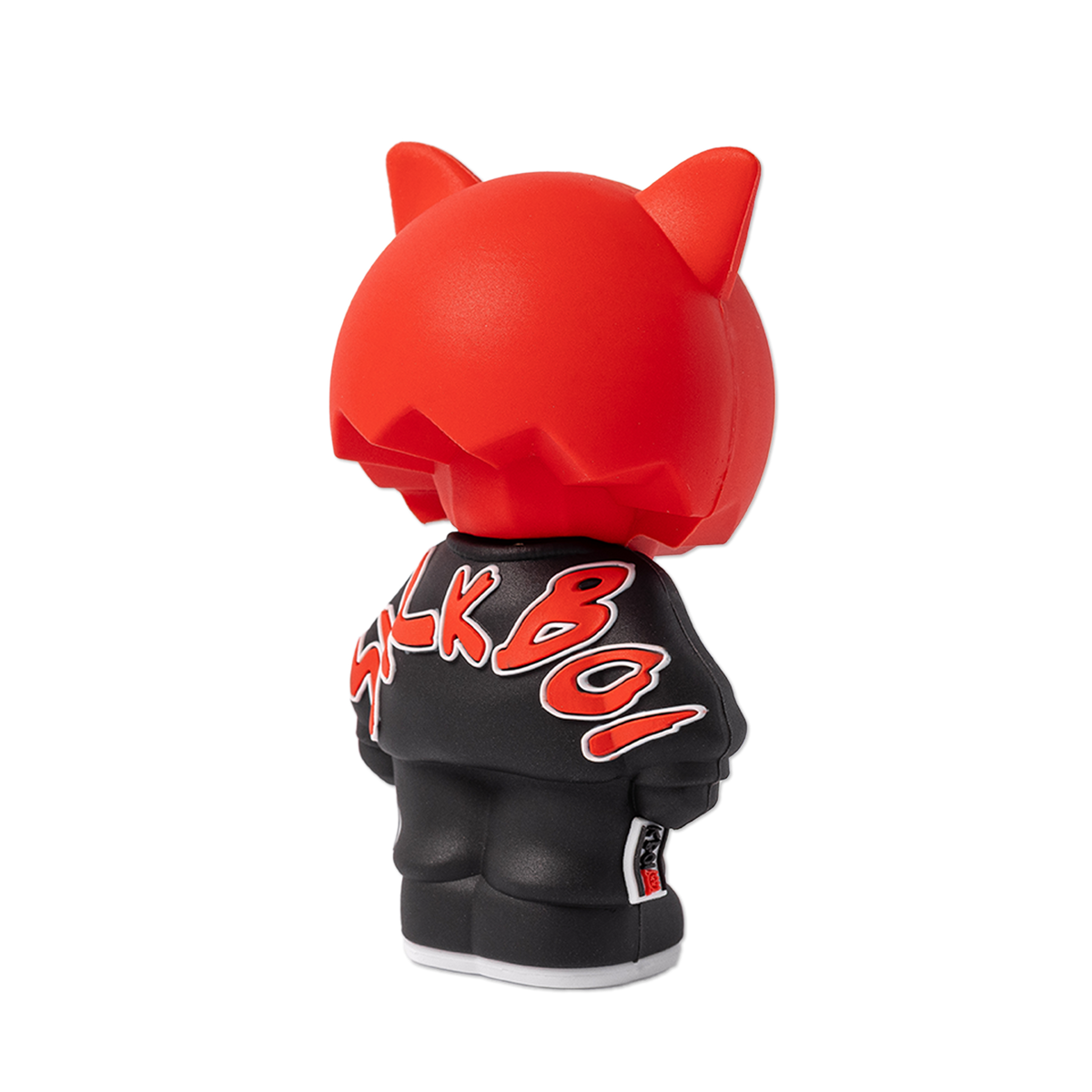 Red Sick Boi figurine by Ren, detailed collectible sculpture showcasing vibrant colors and intricate design.