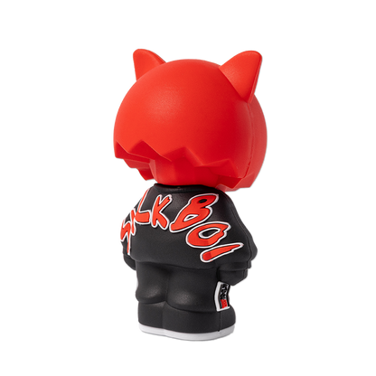 Red Sick Boi figurine by Ren, detailed collectible sculpture showcasing vibrant colors and intricate design.