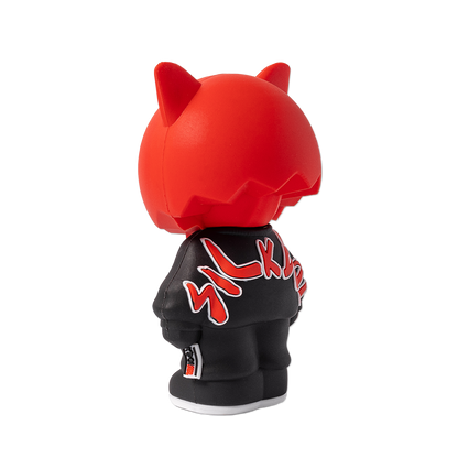 Red Sick Boi figurine by Ren, detailed collectible sculpture showcasing vibrant colors and intricate design.