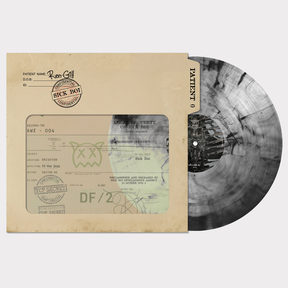 Ren Sick Boi Deluxe Vinyl record side A, special edition with vibrant album artwork and colorful design on the vinyl.