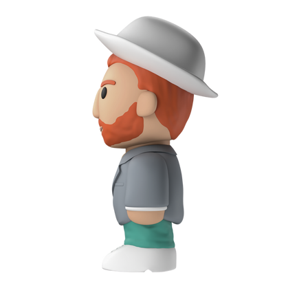 Ren Van Go figurine depicting the famous painter Van Gogh with vibrant colors and detailed craftsmanship.