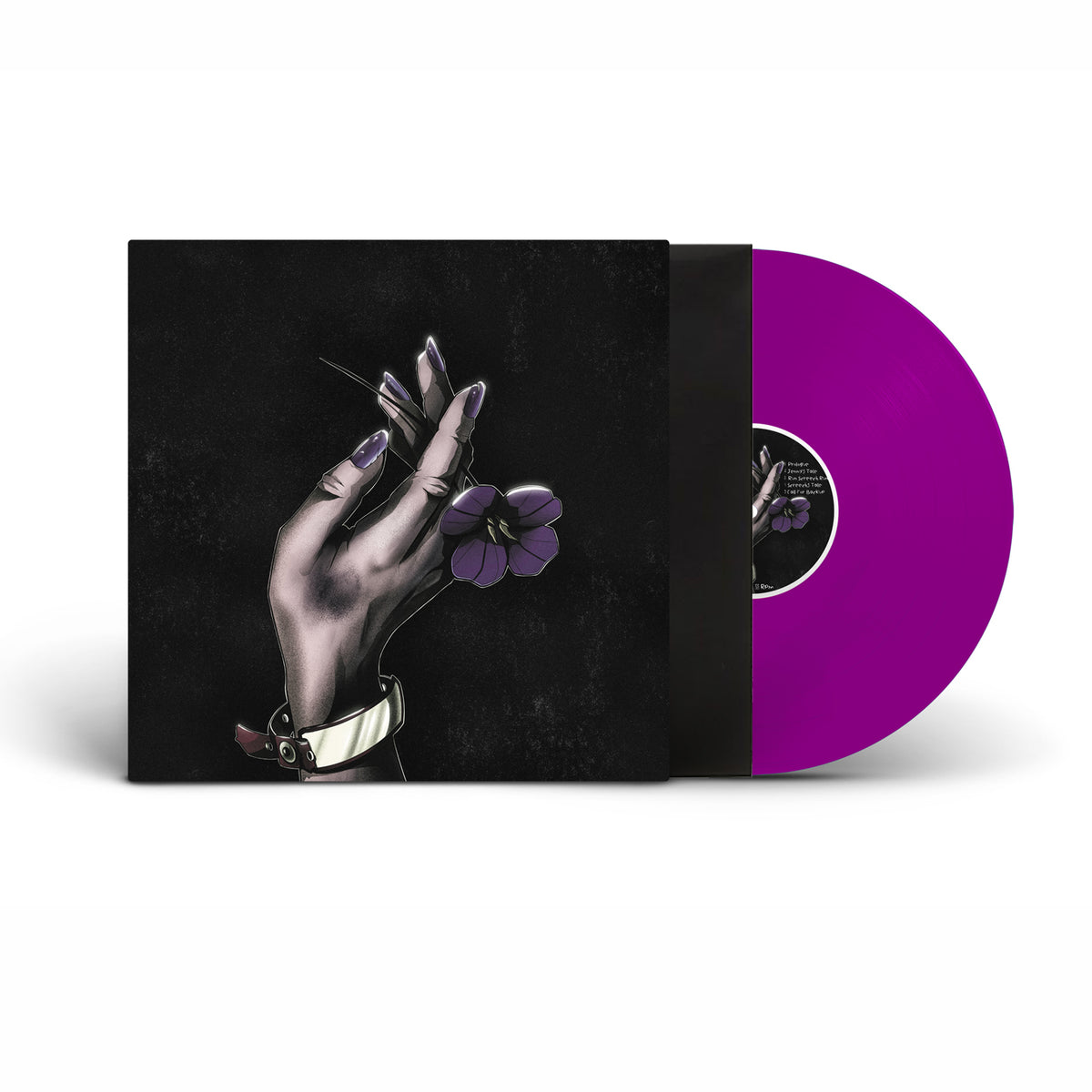 Ren Violet's Tale coloured vinyl record featuring vibrant violet-colored disc and album artwork.