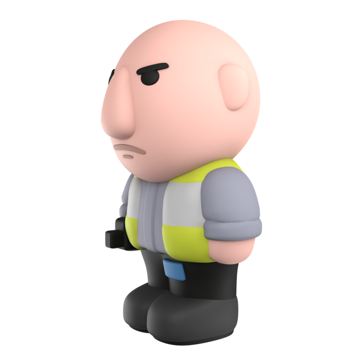 ANGRY CAR PARK ASSISTANT Figurine - Volume #1 Second Edition