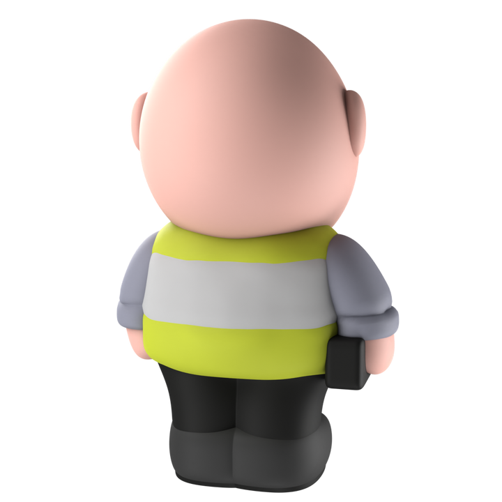 ANGRY CAR PARK ASSISTANT Figurine - Volume #1 Second Edition